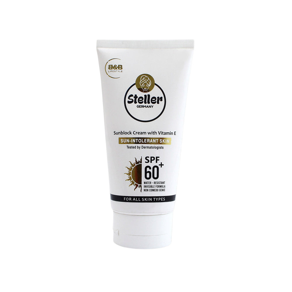 *Steller Germany Sunblock Cream SPF 60+ with Vitamin E - For All Skin Types*