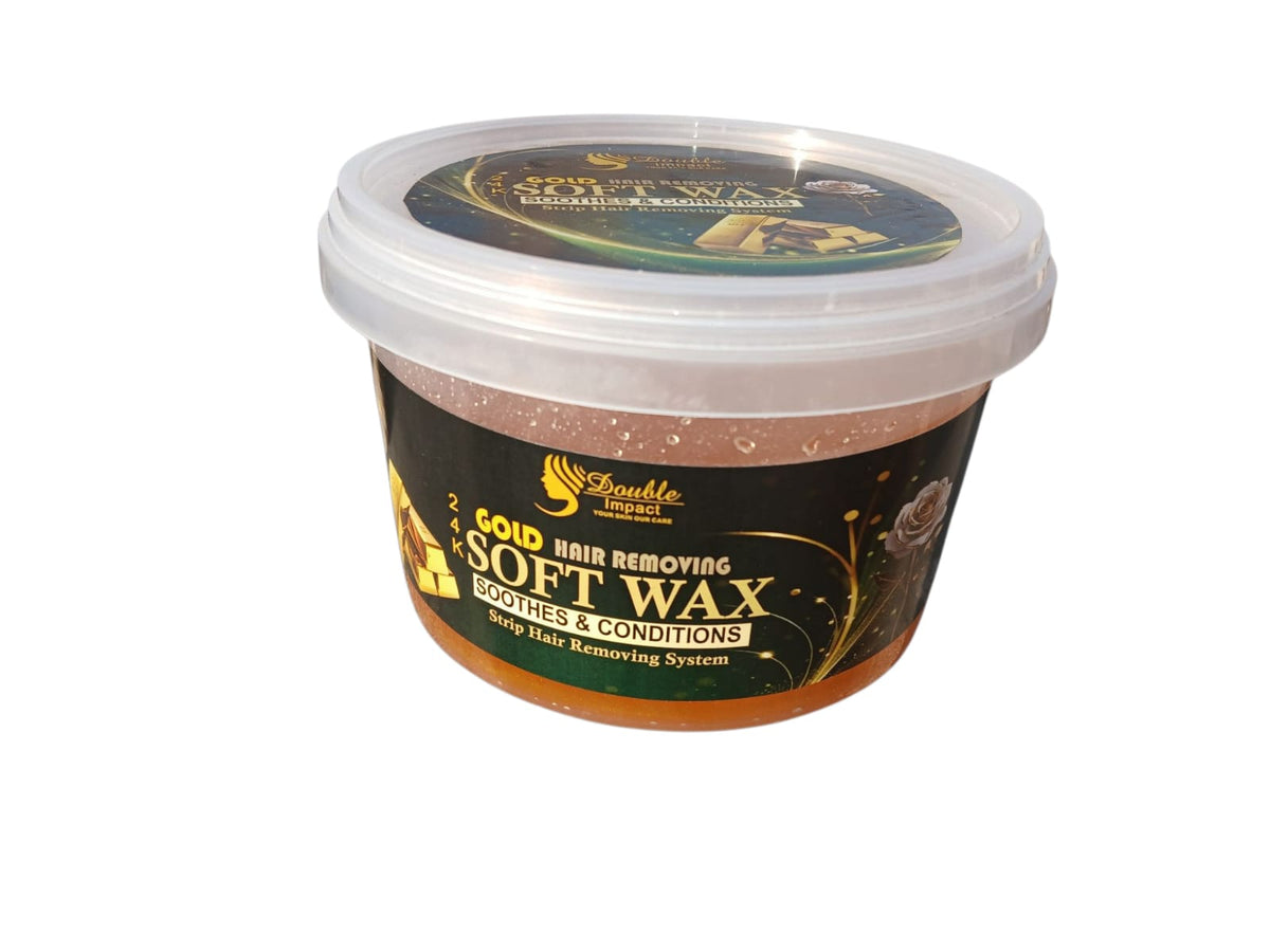 *Double Impact 24K Gold Hair Removing Soft Wax*